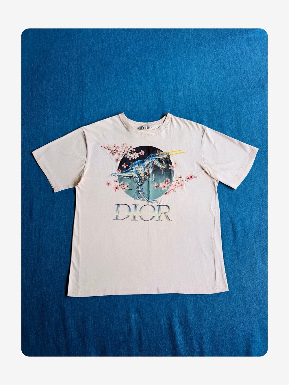 ★ Christian Dior x Sorayama Dinosaur Men’s Limited Edition Casual Tee Pink L ★